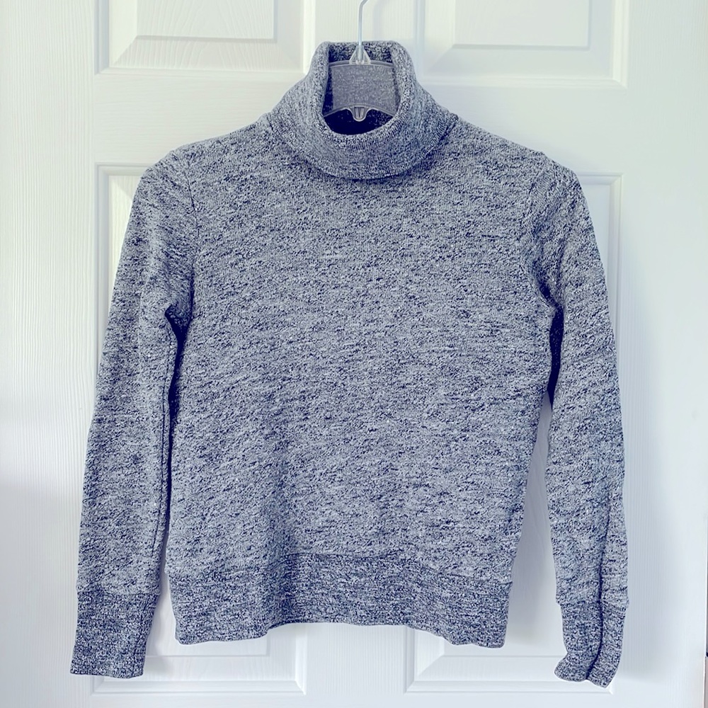 J. Crew XXS Blue Slate Knit Turtleneck